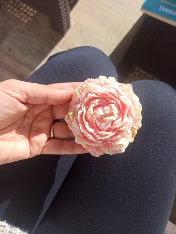 Vela forma rosa - Imagen 6