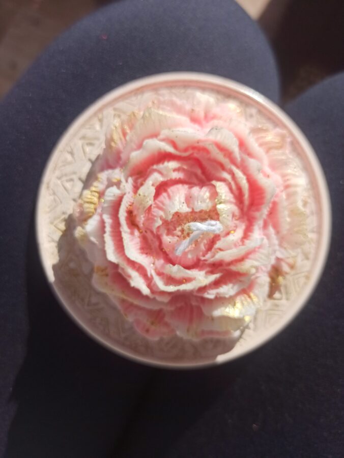 Vela forma rosa - Imagen 4