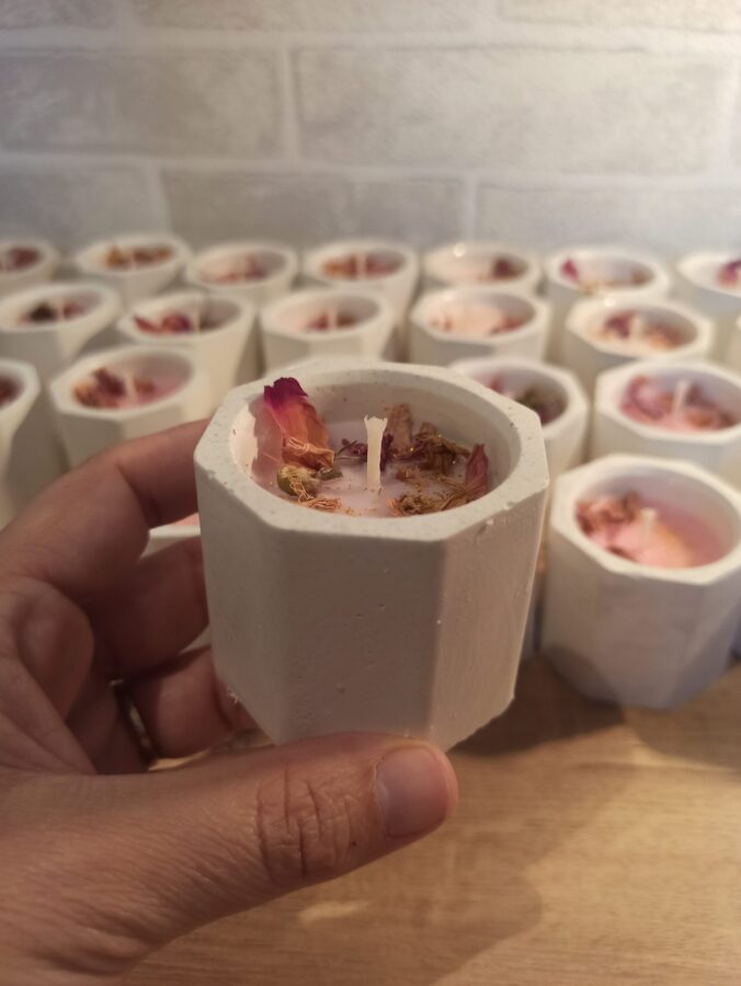 Vela flores secas (para eventos) - Imagen 5