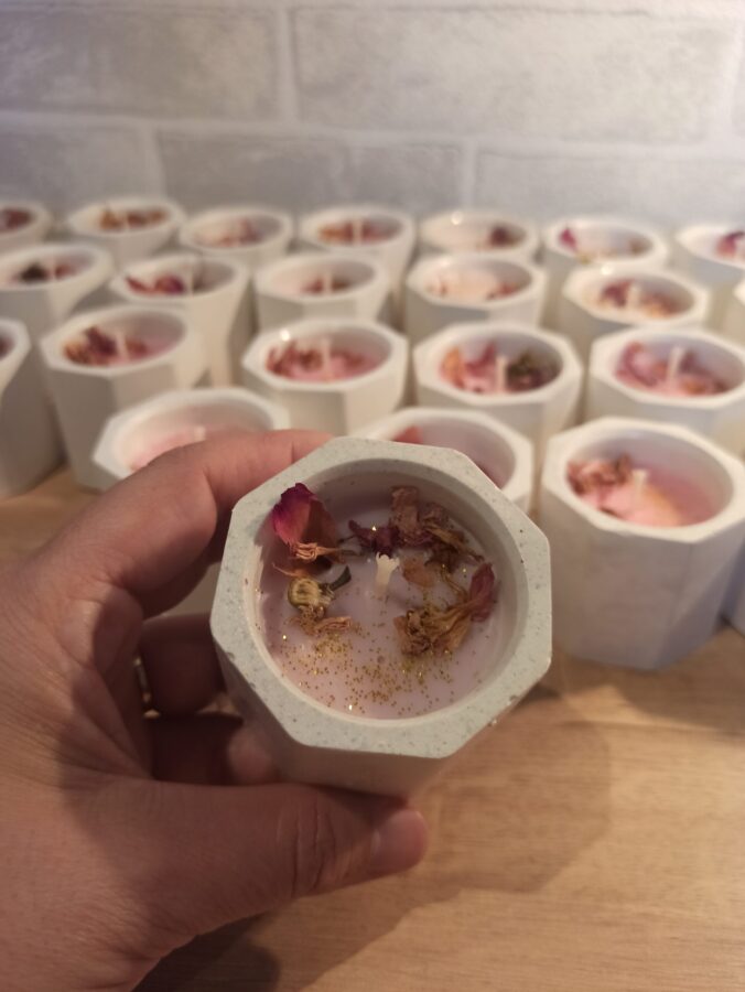 Vela flores secas (para eventos) - Imagen 2