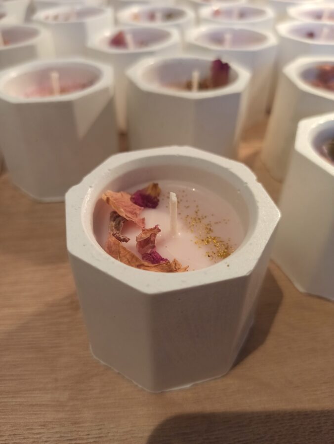 Vela flores secas (para eventos) - Imagen 4