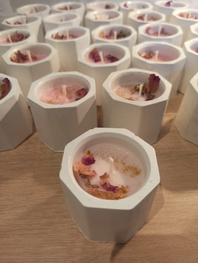 Vela flores secas (para eventos) - Imagen 3