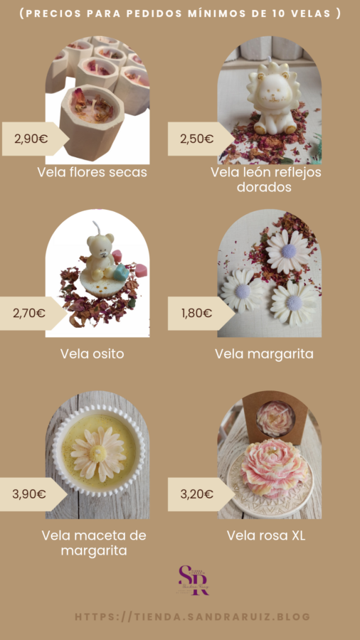 Pack muestra de velas (para eventos) - Imagen 4